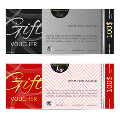 gift voucher vector illustration coupon template for company 