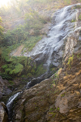 Klong Lan waterfall in rain forest of Thailand