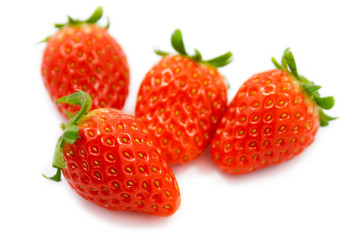 Strawberries berry isolated on white background