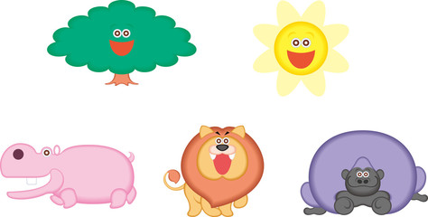 Obraz premium 森の仲間