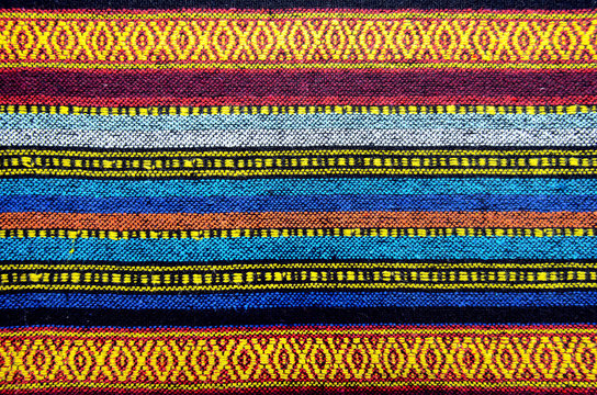 Handmade woven cotton fabrics.