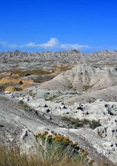 Badlands National Park (BNP) South Dakota USA colorful erosion formations