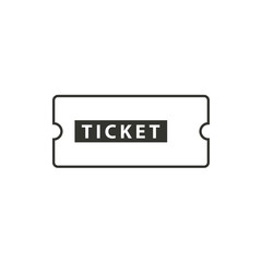 Ticket - vector icon.