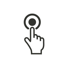 Touch  - vector icon.