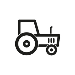 Tractor - vector icon.