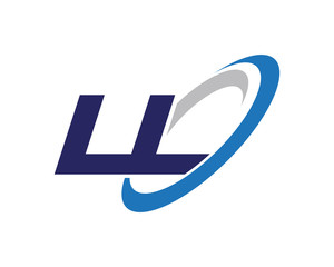 LL Letter Swoosh Label Logo