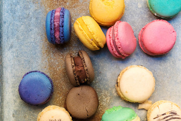 colorful macarons