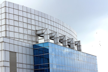 Glass building / A picture of glass building in the day of miserable weather