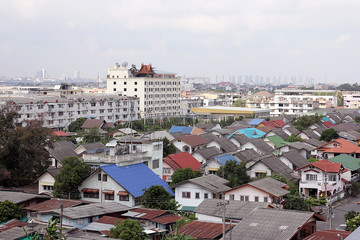 Roofs / Roofs of houses seen from top view