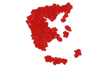 Obraz premium contour of the Greece