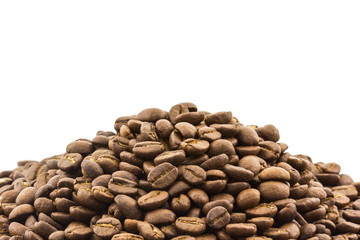 Group of roasted coffee beans.