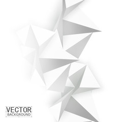 Vector Abstract geometric shape from gray. 