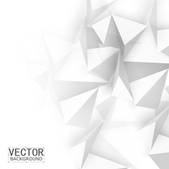 Vector Abstract geometric shape from gray. 
