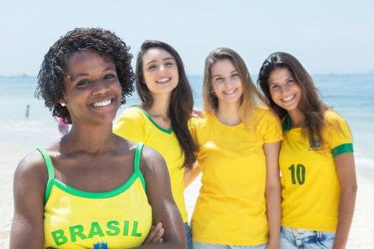 Gruppe brasilianischer Fans