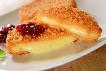 Cutlets with melted cheese