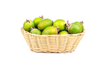 Basket of fruit feijoa