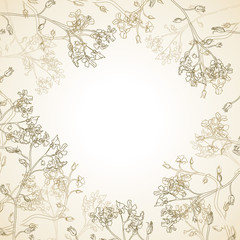 Vector background of flowers