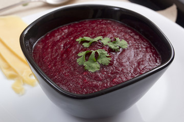 Soup pureed beets