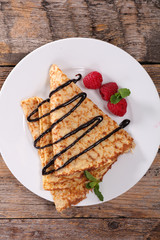 crepe with chocolate