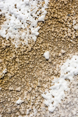 The texture of the salt lake Baskunchak.