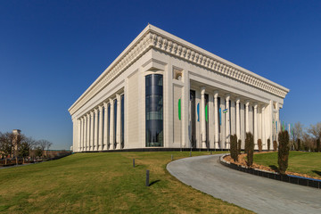 Fototapeta na wymiar Palace of Forums at sunny day in Tashkent, Uzbekistan