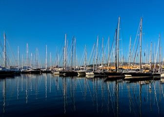Fototapeta na wymiar Marina with boats