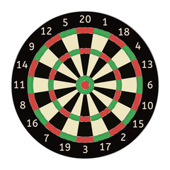 Darts board.