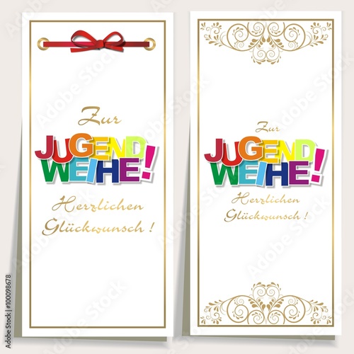 "Karte zur Jugendweihe" fichier vectoriel libre de droits sur la banque