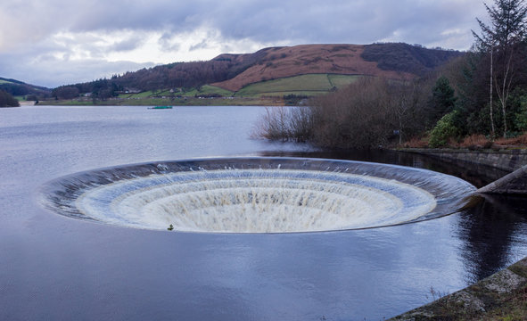 Ladybower Reservoir, Sinkholes After Heavy Rain, Derbyshire, UK