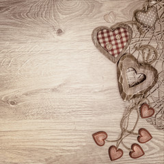Background with hearts for St. Valentine, Mothers or Farthers Da