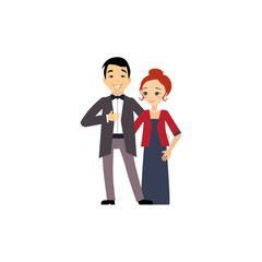 Dating. Daily Routine Activities of Women. Vector Illustration