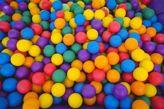 Colored sponge balls