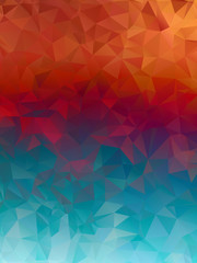 Blue and red, burning Polygonal Mosaic Background, Vector illustration,  Creative  Business Design Templates