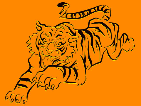 Stencil Tiger