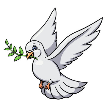 Dove with olive branch 2