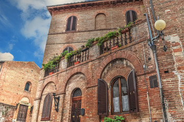 old balcony in Certaldo