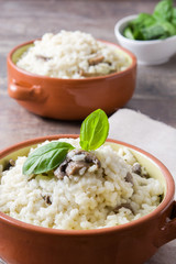 Risotto with mushrooms