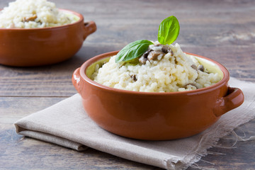 Risotto with mushrooms
