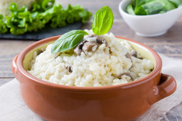 Risotto with mushrooms