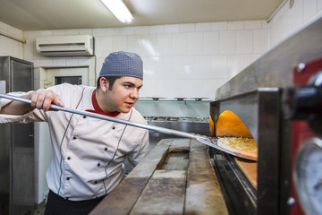 Chef Cooking Pizza