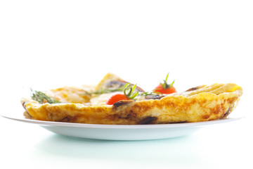 Omelet with mushrooms