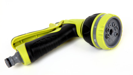 Green garden water hose