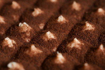 tiramisu cake close up