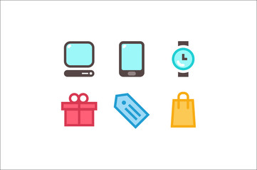 technology icon set