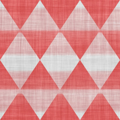 Seamless red and white geometric texture