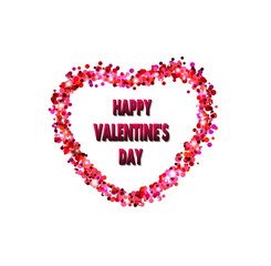 bright heart, holiday vector frame
