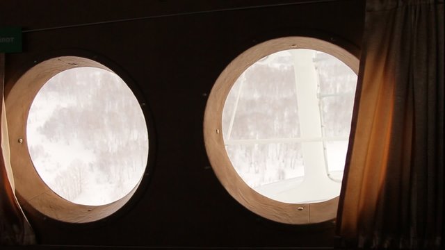 view from window the airplane An-2.