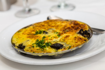 Escargot on Plate