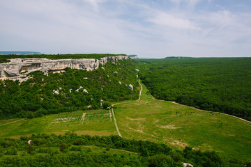 Naklejka premium Cave city