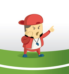 coach soccer take command